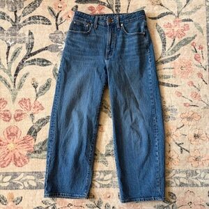 Madewell The Curvy Perfect Vintage Wide-Leg Crop Jean
